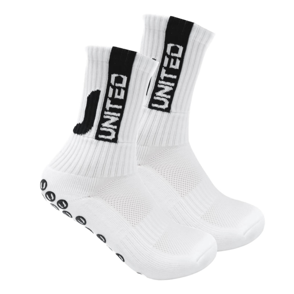 Grip Socks White / Blue - K4 Sportswear
