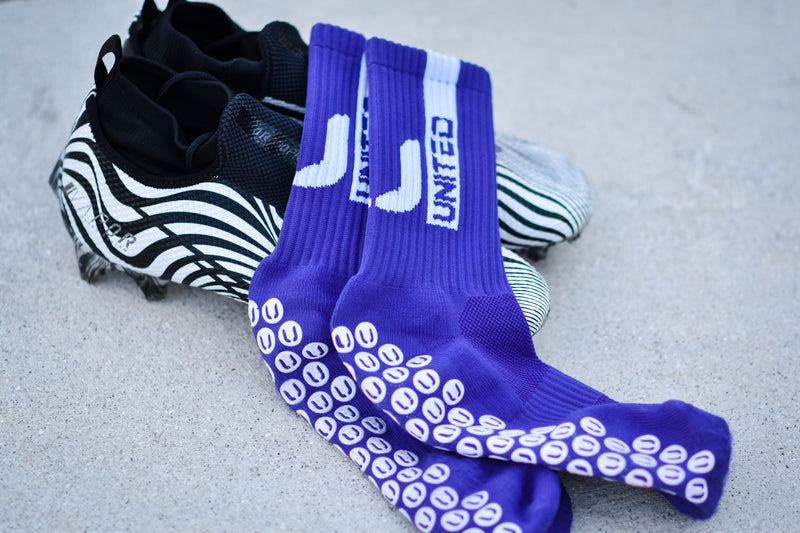 Purple Grip Socks