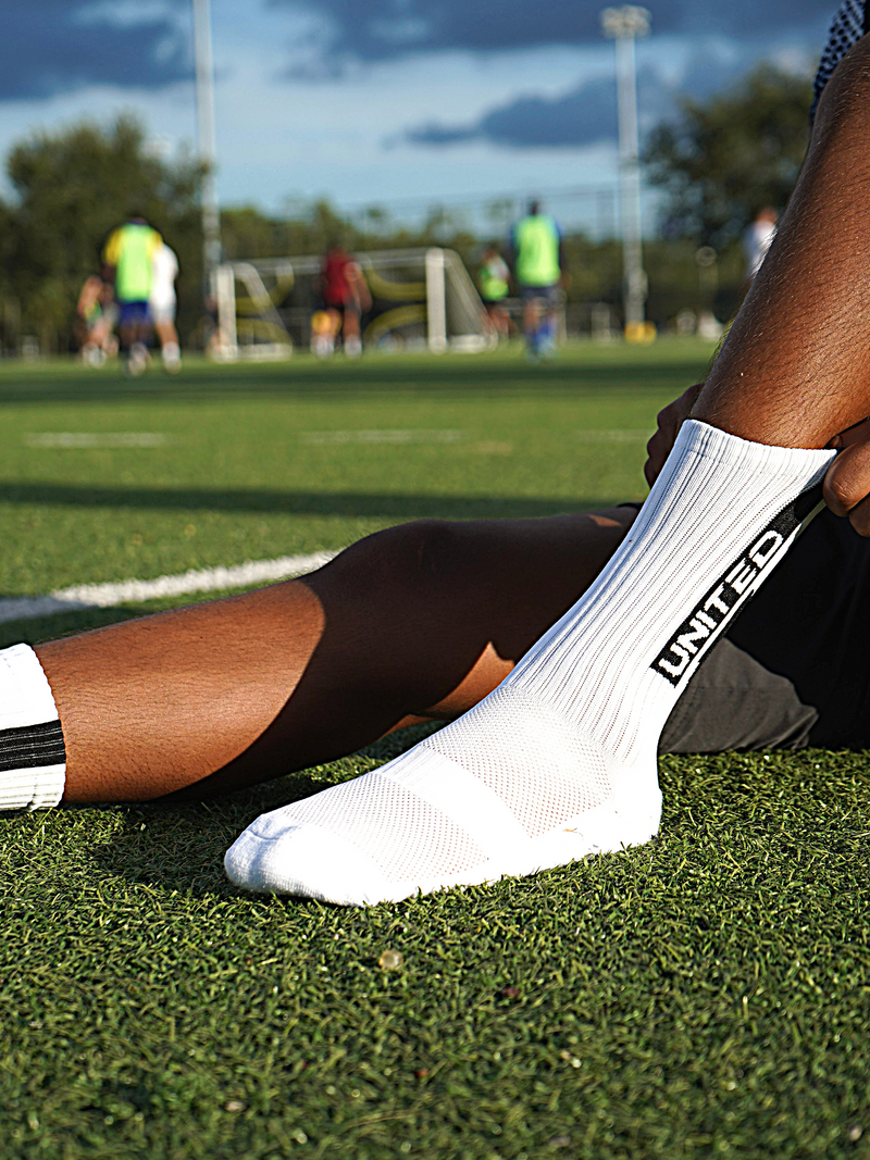 White Edition Grip Socks