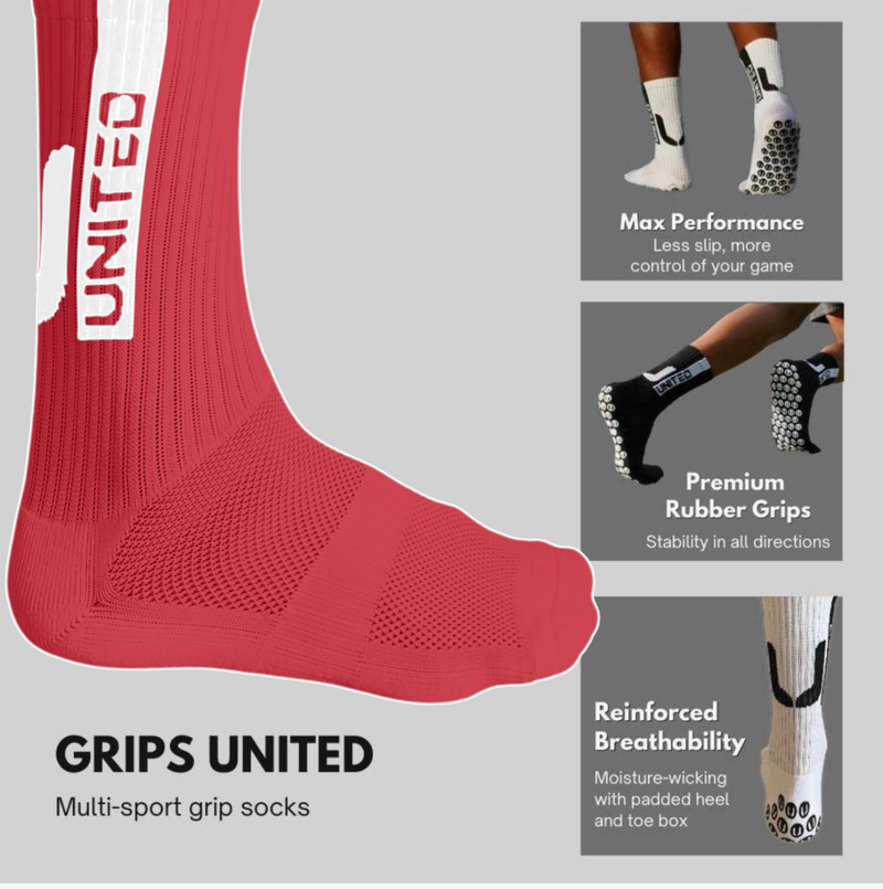 Red Edition Grip Socks